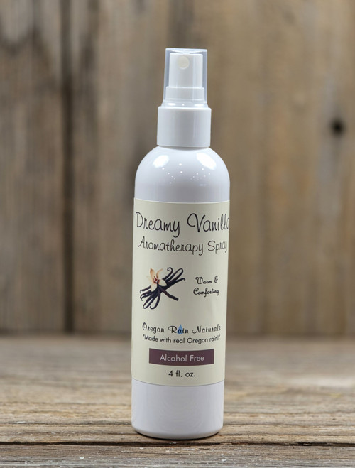 White fine mist spray filled with the dreamy scent of vanilla - alochol free